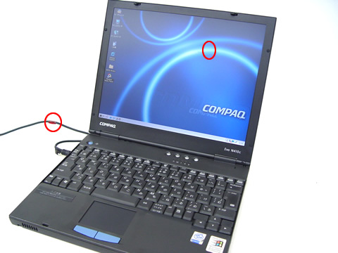 中古パソコン COMPAQ Evo N410c Pentium3-1.2GHz