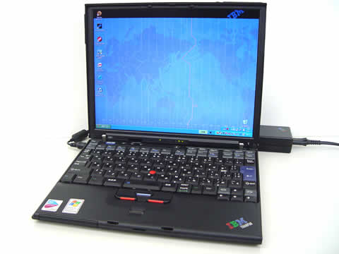 Windowsノート本体 IBM ThinkPad X40 2371-AJ4 メモリとハードディスクを増量しIEEE 802.11gをサポート――日本